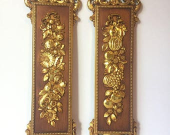 Vintage Hollywood Regency Gold Wall Decor