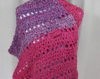 Super Soft Pink/Purple Wrap/Shawl/Scarf