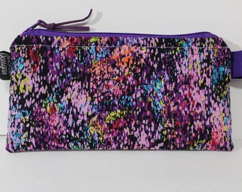 Cash Envelope System Budget Wallet with Tabbed Dividers Dave Ramsey System Coupon Organizer Wallet Coin Pouch Purple Print