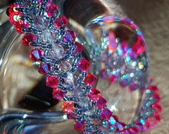 Bracelet Fuchsia and grey