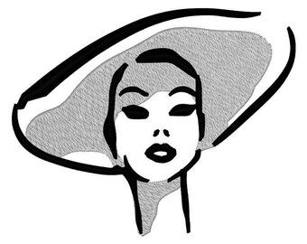 Audrey Hepburn Embroidery File