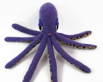 toy octopus, waldorf octopus, stuffed toy, stuffed animal, stuffed octopus, fish toy, aquatic toy