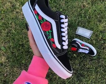 vans scarpe con rose rosse vans scarpe con rose rosse