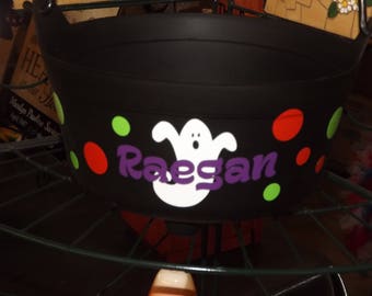 Personalized Trick or Treat Cauldron