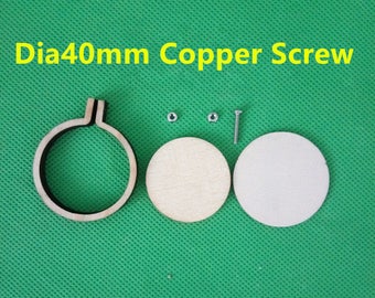 1.6"/40mm DIY Tiny Embroidery Hoop Frame Kit Embroidery Hoop Miniature Embroidery Hoops DIY Mini Hoop Kit Mini Embroidery Hoop Frame