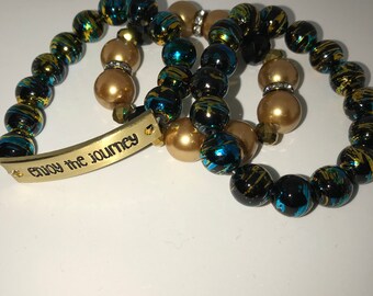 Beaded bracelet set, stack bracelets, bracelet stack