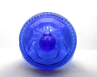 Antique hat pin, cobalt blue