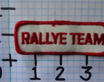 Vintage "Rallye Team" Motorcycle Patch (004)