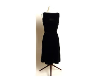 Vintage Circa Early 1960s Jay Herbert California Little Black Dress