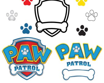 Paw patrol logo svg | Etsy