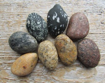 Natural Beach Stone Cabinet Knobs MULTI COLOR Stone Drawer Pulls