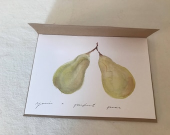 Perfect Pair Greeting Card Pears