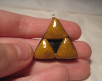 Legend of Zelda Triforce Clay Charm