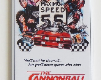 Cannonball Run Movie Poster Fridge Magnet (1.5 x 4.5 inches)