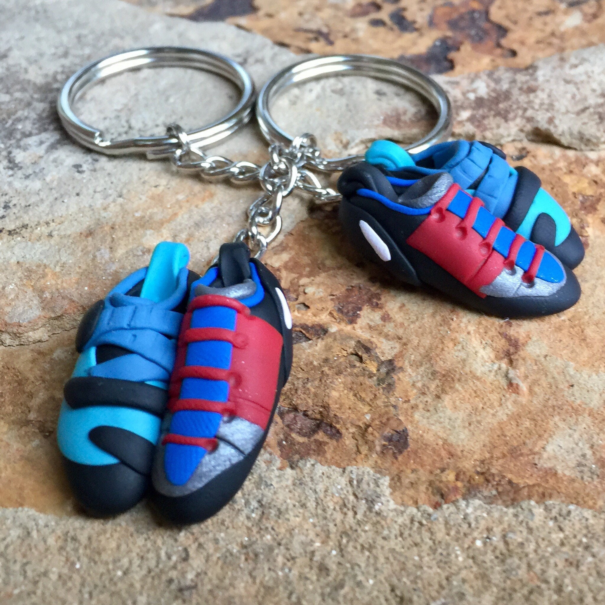 Rock Climbing Shoe Keychains Partner�s Set Custom and