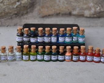 Set of 5 Mini Gaming Minecraft Potions, Miniatures, Charms
