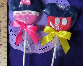 Mouse Pants dress Cookies on a stick Cookie pops 12
