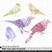 Bird Collage Package - 5 Stamps and Brushes - INSTANT DOWNLOAD - for Invites, Crafts, Collage, Cards, Journaling, Scrap Booking and More