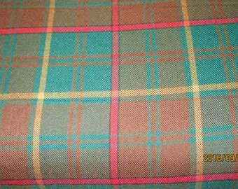 Ontario Tartan Plaid Green Ontario Tartan Fabric ~Green Brown Plaid Fabric~ Ontario Canadian Tartan Fabric~Kilts Plaid Fabric@sohoskirts