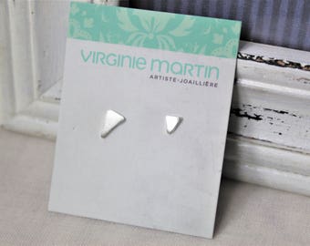 Sterling silver Earrings - Asymmetry handmade jewelry