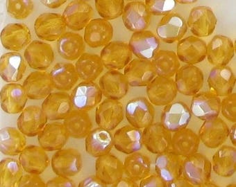 Faceted 6mm Topaz AB #S23 MEDIUM 50