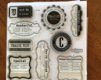 Tags stamp set Close to My Heart