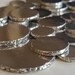Hand Casted Pewter Coins - Qty 5, stamping blanks, rustic disc, disk, Bopper, stamping supplies, hand stamping