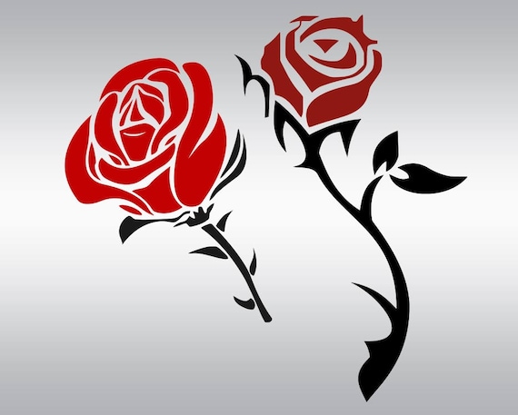 Download Rose svg Rose blossom svg Rose clipart Rose silhouette
