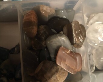 Tumbled Moonstones, Tumbled Black Moonstone