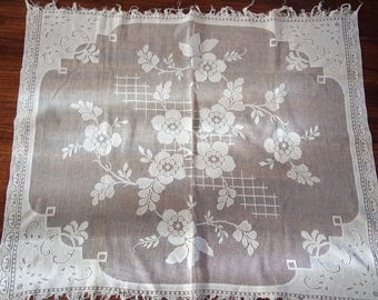 Lace Panel Net Lace Filet Tablecloth Centerpiece Curtain