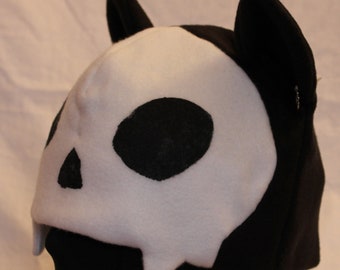Skull Cat Fleece Hat - VARIOUS COLORS