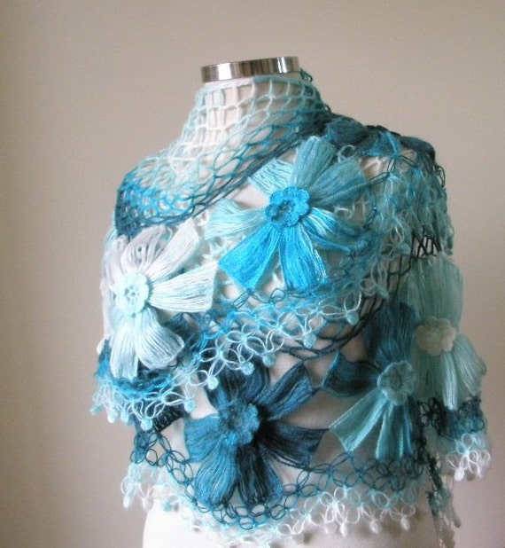 turquoise shawl