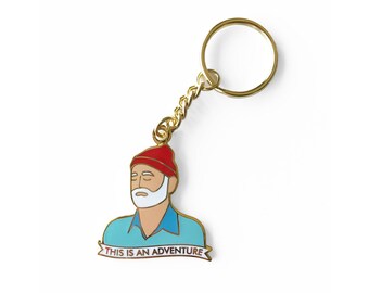 Zissou This is an Adventure Enamel Keychain - The Life Aquatic with Steve Zissou