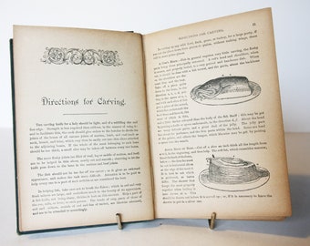 Home Cookbook Antique Cookery book Vintage recipes 1900s Paper ephemera food Book recipes