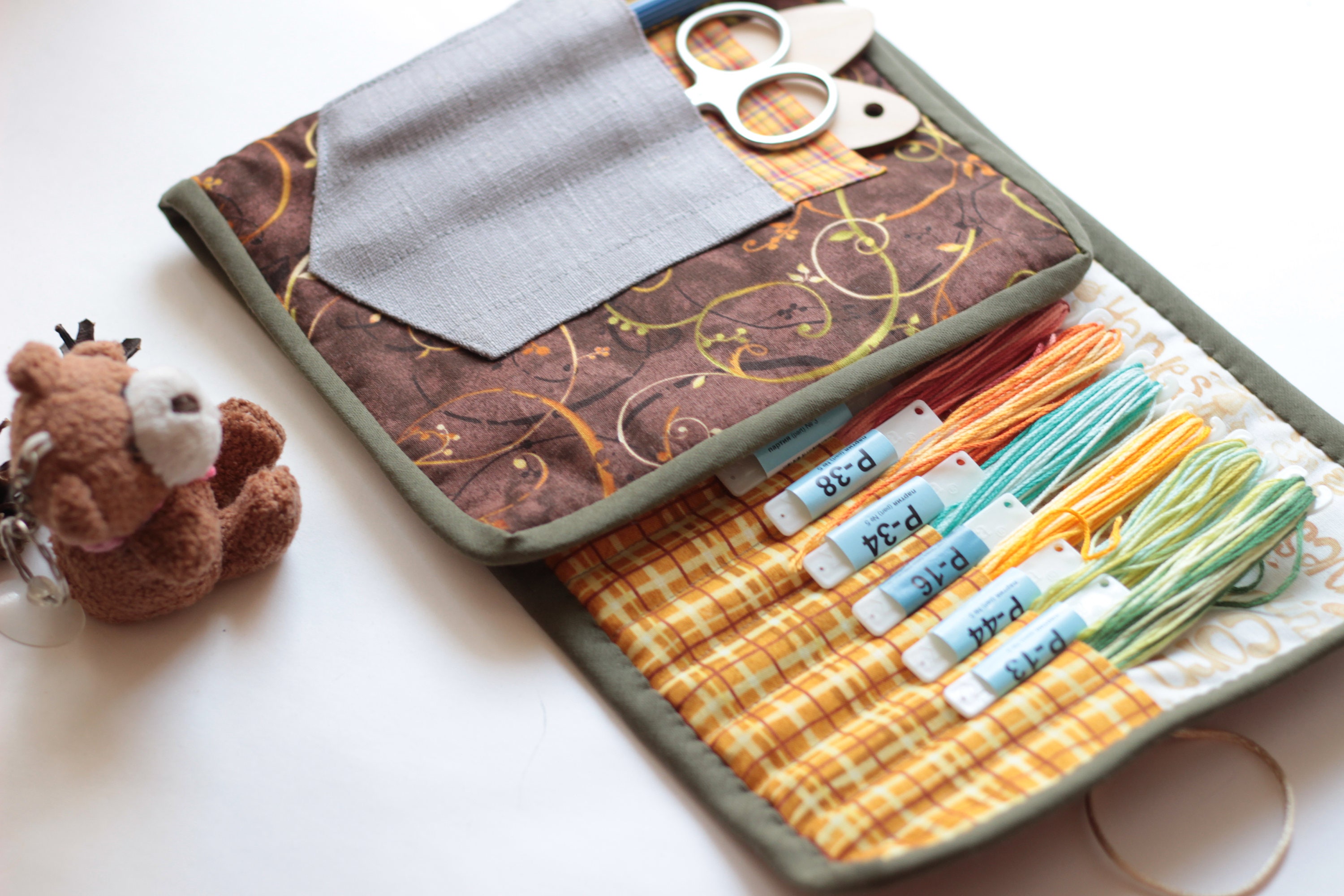Cross Stitch Project bag Embroidery Holder Organizer for DMC
