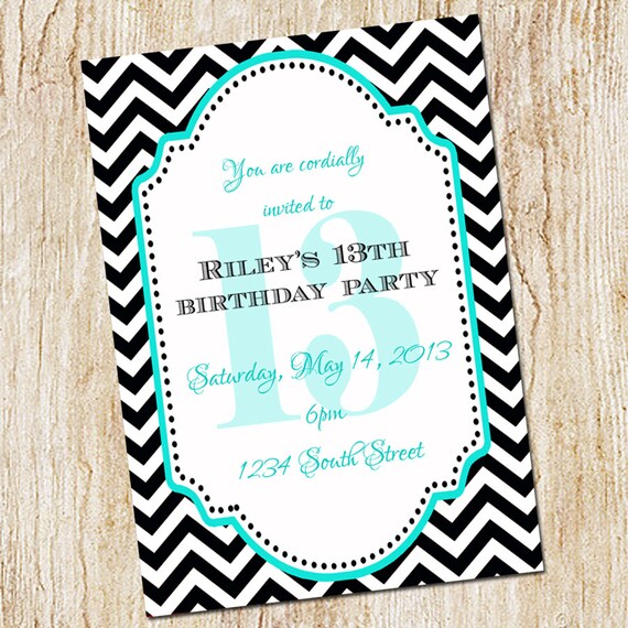 13Th Birthday Party Invitations Templates 4