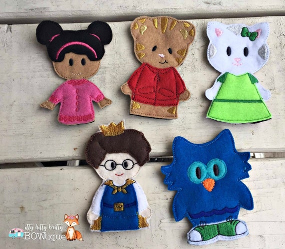 Daniel Tigers Neighborhood inspired finger puppet set