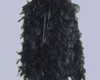 Black Feather Burlesque Bustle Belt size US 4-10 UK 6-12