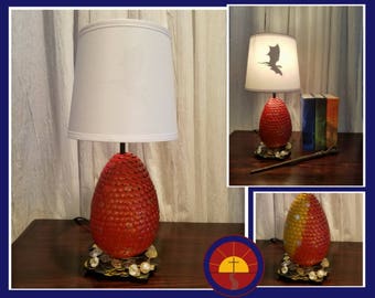 Dragon Egg Lamp, Color Changing | Mermaid egg Lamp | Artisan Lamp | Harry Potter Lamp | Game of Thrones Decor | Fantasy Decor | Easter Eggs