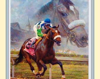Beloved Barbaro Americas Horse Fred Stone 11x14 Double Matted 8x10 Art Print