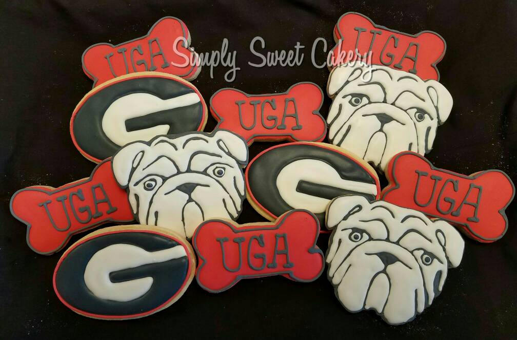 Bulldog Cookies/uga/georgia