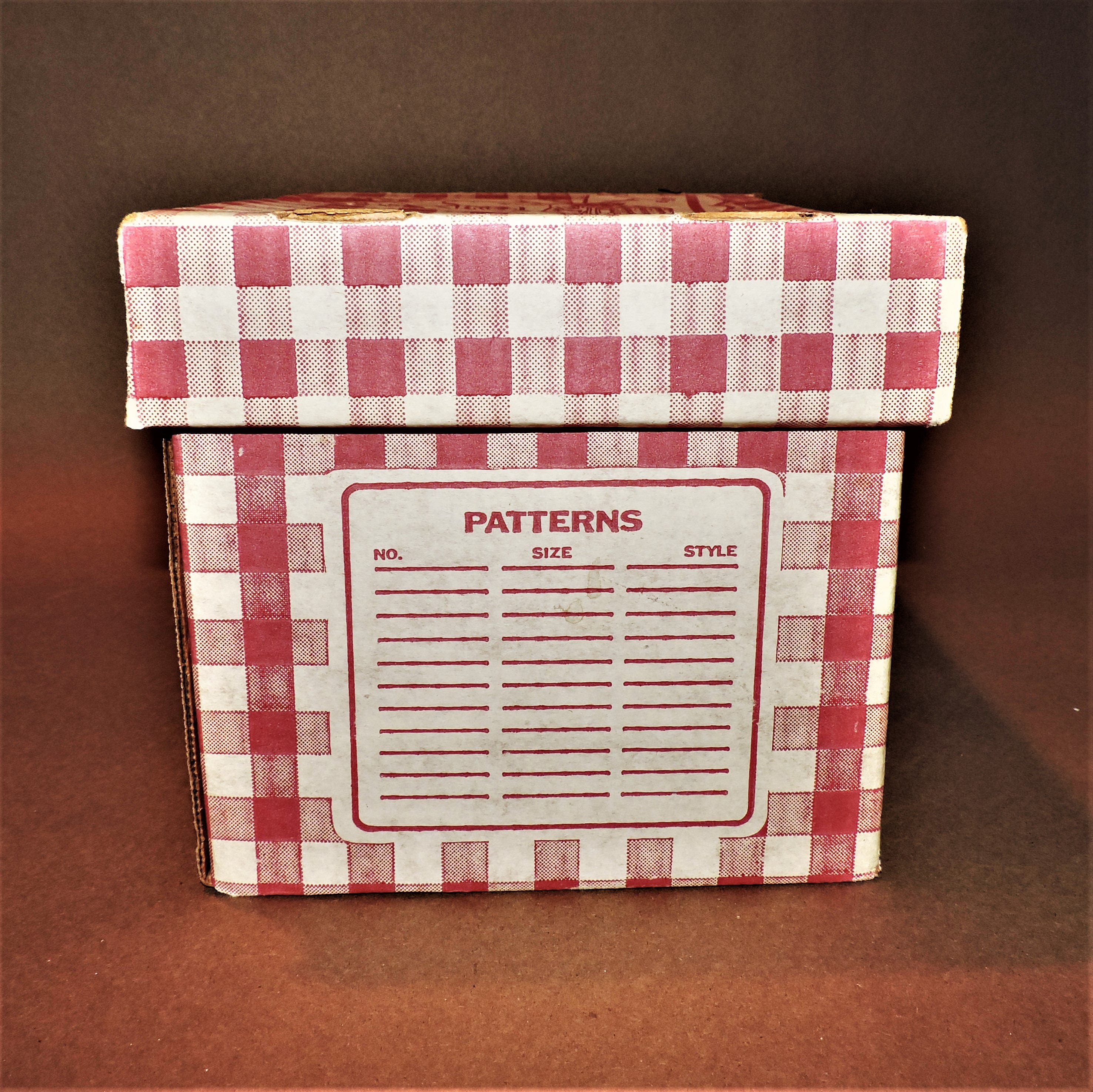 Vintage Sewing Pattern Storage Box