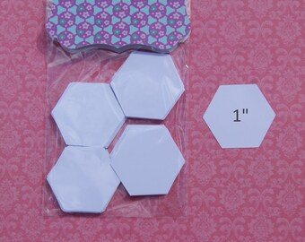 1" hexagons for English Paper piecing - quilting supplies - EPP hexagon - pre cut hexies - hexagon quilt making - paper pieces DIY hexie