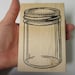 Judi Kins LARGE Mason Jar Rubber Stamp-Mason Jar Stamp