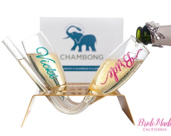 Plastic Champagne Flutes, Personalized Chambong, Bridesmaid Champagne Glasses, bridesmaid champagne glasses, Proposal, bridal shower gift