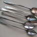 A Collection of 6 Vintage Silverplate Mis-Matched Tarnished Ice Tea Spoons For Your Table or Industrial Chic Assemblage Mixed Media Supplies