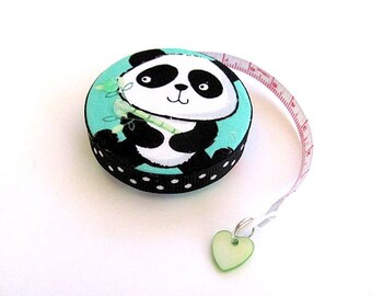 Tape Measure Wide Eye Pandas Retractable Pocket Tape Measure
