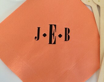 Personalized Napkins Personalized Wedding Personalized Cocktail Luncheon Dinner & Guest Towels Available Anniversary Monogram Custom