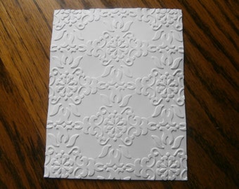 VINTAGE WALLPAPER Embossed Card Stock Panels Perfect for Scrapbooking and Card Making - Set of 12
