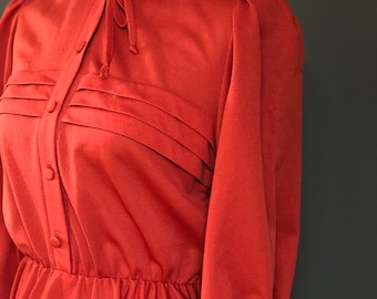 Vintage 1970’s Rust Red Dress
